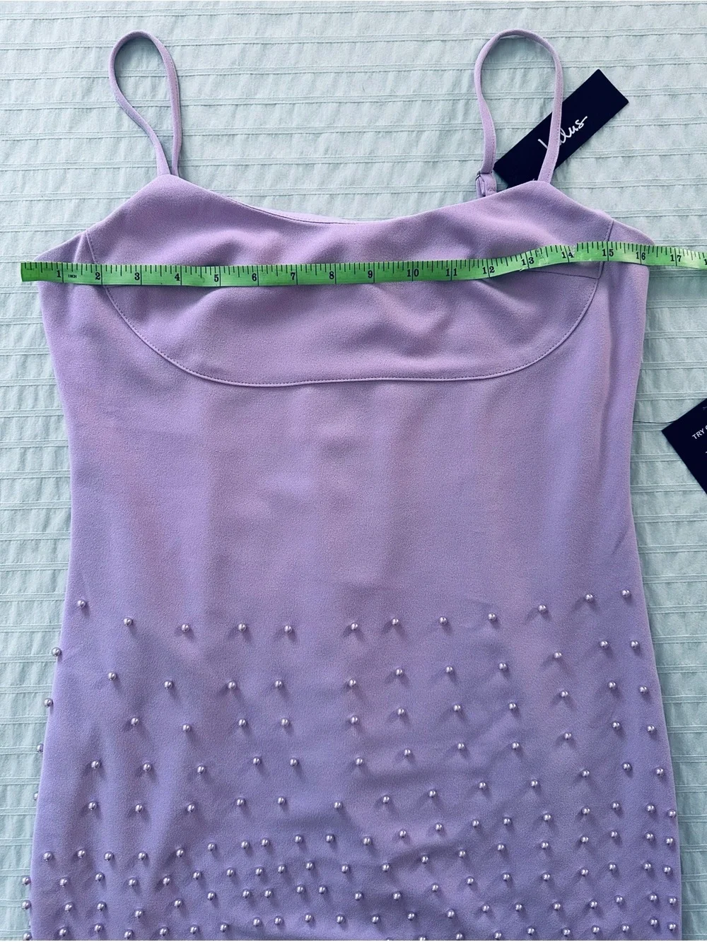 NWT Lulu’s Lavender Bodycon Pearl Sleeveless Mini Dress - Medium